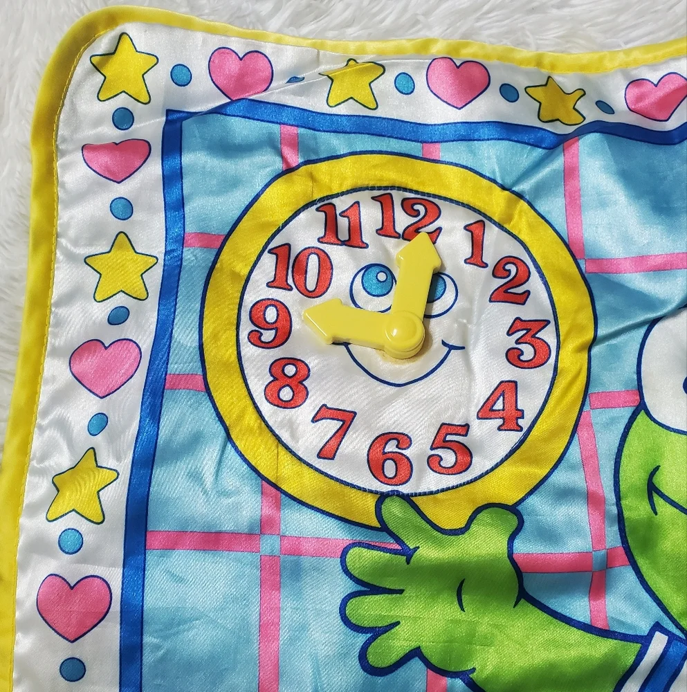 Vintage 1989 Muppet Babies Kermit The Frog Colorful Play Mat